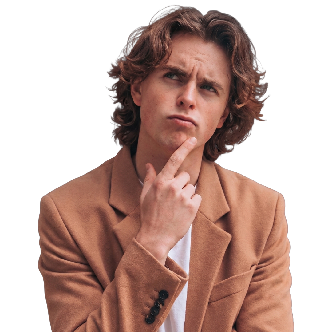 Thinking person illustration
